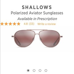 Never worn Maui Jim Aviators!